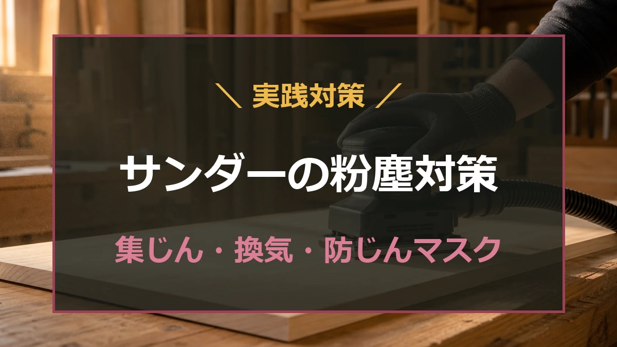 サンダーの粉塵対策と集じん・換気・防じんマスクの要点